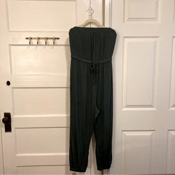 Spiritual Gangster Women's Carmela Rib Cinched Jumpsuit in Dusty Olive NWOT - Picture 4 of 9